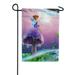 America Forever Fairy Garden Flag - Blue Fairy Dust - Magical Fantasy Mushroom Fairy Tales Spring Summer Seasonal Yard Outdoor Decorative Double Sided Flag - 12.5 x 18 Inch