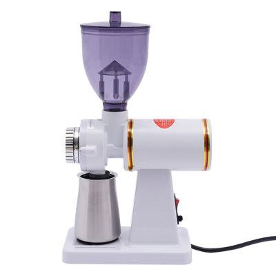 OUKANING White Electric Coffee Grinder Stainless S...