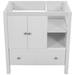 Red Barrel Studio® Bathroom Vanity Base Only, bathroom Storage Cabinet w/ Doors & Drawers, White Wood/ in Brown/White | 32 H x 30 W x 18 D in | Wayfair