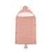 Knitted Button Sleeping Bag Plush Ear Tail Baby Sleeping Bag Winter Anti-kick Quilt (Pink)