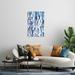 Ivy Bronx Colorful Brushstrokes Indigo Print On Acrylic Glass Metal | 32 H x 24 W x 0.25 D in | Wayfair 8261EF2802CE4554A21CA5330F02D29C