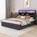 Ivy Bronx Westberg Tufted Storage Platform Bed Upholstered/Linen in Gray | 44.7 H x 60 W x 83.3 D in | Wayfair C69473800FBC4E5694700B7E45602CB6