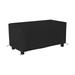 Arlmont & Co. Heavy-Duty Waterproof Rectangle Ottoman Deck Box Cover, Outdoor Square Storage Box Bench Cover in Black | Wayfair