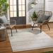 Corom 2' x 2'11" Modern Natural Gray/Taupe/Smoke/Multi Brown/Dark Gray Outdoor Area Rug - Hauteloom