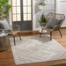 Aimee 2'7" x 7'3" Modern Natural Gray/Taupe/Smoke/Dark Gray/Multi Brown Outdoor Runner - Hauteloom