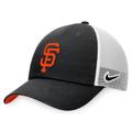 Men's Nike Black/White San Francisco Giants Heritage86 Lightweight Unstructured Adjustable Trucker Hat