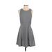 Banana Republic Factory Store Casual Dress - A-Line: Black Tweed Dresses - Women's Size 2