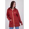 Regenmantel DEPROC ACTIVE "ROBSON LONG WOMEN", Damen, Gr. 48 (XL), rot, 100% Polyester, casual, Langarm mit innenliegendem Gummizug, Mäntel, auch in Großen Größen erhältlich