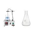 BananaB 85-2 magnetic stirrer Mixer hot plate 1000ml Digital magnetrührer Magnetmischer 200W Digital Display Magnetic Stirrer Mixer & neoLab RASOTHERM Erlenmeyerkolben enghals, (Boro 3.3), 500 ml