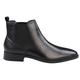 TruClothing.com Mens Black Slip On Chelsea Boots Real Leather Smart Casual - Black 6 UK