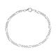 Amor bracelet 925 sterling silver unisex ladies men arm jewelry, 19 cm, silver, Comes in jewelry gift box, 9048311