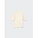 Women's Extra Fine Merino Ribbed Mock Neck Sweater | Off White | Large | UNIQLO US