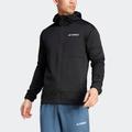 Outdoorjacke ADIDAS TERREX "TERREX XPERIOR LIGHT FLEECE HOODED" Gr. M, schwarz (black) Herren Jacken Outdoorjacken