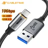 CABLEsmen-Câble USB A vers USB C 10Gbps 3A PVC USB 3.2 60W QC 3.0 transfert de données pour