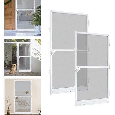 Hengmei - Moskitonetze Fliegengitter Insektenschutz Tür bis max. 95x210cm Alu Rahmen Mückengitter Image