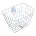 Handlebar Basket Basket Bike Frame Basket Large Capacity Bike Front Basket Bike Basket for Cycling School Electric Bike White