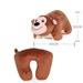 Monkey Plush Doll for Kids U-Shaped Neck Pillow for Adult Pillow Doll Toy 2-in-1