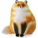 Cat Plush Toy Cat Plush Body Pillow Fox Plush Pillow Raccoon Plush Pillow Cute Stuffed Animals Soft Plush Healing Doll Cushion Soft and Fierce cat Plush Toy Doll (Fox)