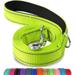 Gespout Dog Leash Double-Sided Reflective Dog Leash Padded Handle Nylon Dogs Leashes for Small & Medium Dogs Walking Green 0.39inx 6FT