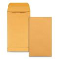 Quality Park Kraft Coin and Small Parts Envelope 28 lb Bond Weight Kraft #5 1/2 Square Flap Gummed Closure 3.13 x 5.5 Brown 500/Box | Order of 1 Box