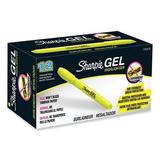 Sharpie Gel Highlighters Fluorescent Yellow Ink Bullet Tip Yellow Barrel | Order of 1 Dozen