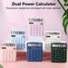 UDIYO Desk Calculator 12 Digit Extra Large LCD Display Two Way Power Battery and Solar Calculators Desktop Big Buttons Easy to Press Used as Office Calculators for Desk