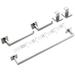 Fish hunter 5-Piece Bathroom Hardware Set Polished Chrome Towel Bar Holder Sets Hand Towel Holder & 2 Towel Hooks | Wayfair ZMJB08NSDVJ4L