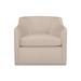Armchair - Birch Lane™ Marietta Upholstered Swivel Armchair Polyester in Black/Brown | Wayfair 025CFD01220F4FDCA15BE1CFBFBC7931