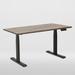 Odinlake Height Adjustable Standing Desk Wood/Metal in Black/Brown | 47 W x 24 D in | Wayfair S450-Maple Top+Black Leg-47×24