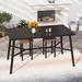 Lark Manor™ Alyne Metal Bar Outdoor Table Metal in Black | 41.33 H x 66.9 W x 35.4 D in | Wayfair 60A61B453BCD43DE85093563DD2DF8E8