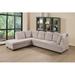 Gray Sectional - Latitude Run® Marshallton 112" Wide Modular Sofa & Chaise Corduroy | 36 H x 112 W x 84 D in | Wayfair
