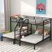 Mason & Marbles Croland Twin Over Bunk Bed Wood in Black | 57.8 H x 77.4 W x 101.2 D in | Wayfair D181DECE151C4EB38CE133833396748C