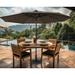 Arlmont & Co. SINGLE TIERED PATIO UMBRELLA, Resin in Brown | 100.313 H x 108 W x 108 D in | Wayfair 0E2A06B37FE741ED8D3452F8C917BB92