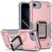 iPhone SE 2022 Case (3rd Gen)/iPhone SE 2020 Case/iPhone 8 Case/iPhone 7 Case Ring Holder Stand Rugged Hybrid Heavy Duty Cover All-inclusive Phone Case for iPhone 4.7 inch Mint