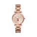 Women's Fossil Gold NC State Wolfpack Carlie Rose Stainless Steel Watch