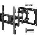 Full Motion Height Adjustable TV Wall Mount for 26-65 inch Flat Curved TVs Dual Swivel Articulating Extension Tilt Arms TV Bracket 400x400mm up to 99lbs
