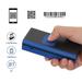 Handheld 1D 2D QR Mini Barcode Scanner 3-in-1 BT & 2.4G Wireless & USB Wired Bar Code Reader Portable Scanner Support Screen Scan Compatible with Android iOS Smartphone Tablets Windows Com