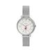 Women's Fossil Silver Washington State Cougars Jacqueline Stainless Steel Mesh Watch