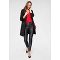 Longblazer LAURA SCOTT Gr. 38, schwarz (schwarz (nachhaltiges material)) Damen Blazer