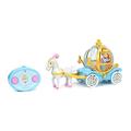 Jada Toys - Ferngesteuerte Disney Princess Kutsche mit Pferd und Prinzessin Cinderella - magisches RC Spielzeug-Fahrzeug für Kinder ab 3 Jahre, 28 cm, max. 2,5 km/h