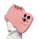 Kompatibel mit iPhone 13Pro Max 6,7 Zoll Case Full Camera Linse Protective Soft Shockproof Phone with Cute Curly Simple Wave Case Pink