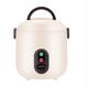 ZHANGLINER Rice Cooker and Steamer Small Rice Cookers Electric with Simple One-Touch Operation Cooks Rice, Meat, Curry and Porridge,Green-1L (Beige)