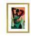 East Urban Home 'Esperanza' by Reyna Noriega - Painting Print Paper, Wood in Black/Green/Red | 24 H x 16 W x 1 D in | Wayfair