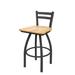 Holland Bar Stool 411 Jackie Low Back Swivel Bar & Counter Stool Wood/Metal in Gray | Bar Stool (30" Seat Height) | Wayfair 41130PWNatMpl