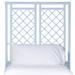 David Francis Furniture X & Diamond Open-Frame Headboard Wicker/Rattan in Blue | Twin | Wayfair B5070-T-S151