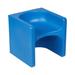 ECR4Kids Tri-Me 3-In-1 Cube Chair, Kids Furniture Plastic in Blue | 15 H x 15 W x 15 D in | Wayfair ELR-14430-BL