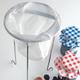 Stainless Steel Jam Strainer With Straining Bag Chrome