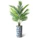 SIGNLEADER Artificial Tree In Planter, Fake Areca Tropical Palm Tree Home Decoration (Plant Pot Plus Tree) Silk/Polyester/Plastic | Wayfair