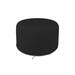 Arlmont & Co. Heavy-Duty Waterproof Round Ottoman Deck Box Cover, Outdoor Square Storage Box Bench Cover in Black | 18 H x 24 W x 1 D in | Wayfair