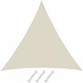 8x8x8 Voile d'Ombrage Etanche Toile Ombrage Triangulaire Voile Triangle Ombrage - beige